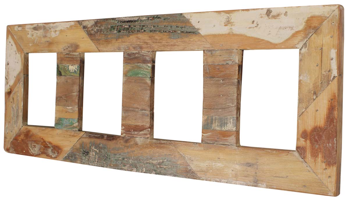 29” Wall Photo-Frames in MDF -5x7” 4 Frames in MDF Color -Distressed-Look Home Décor / Gifts - Buy in Bulk Wholesale