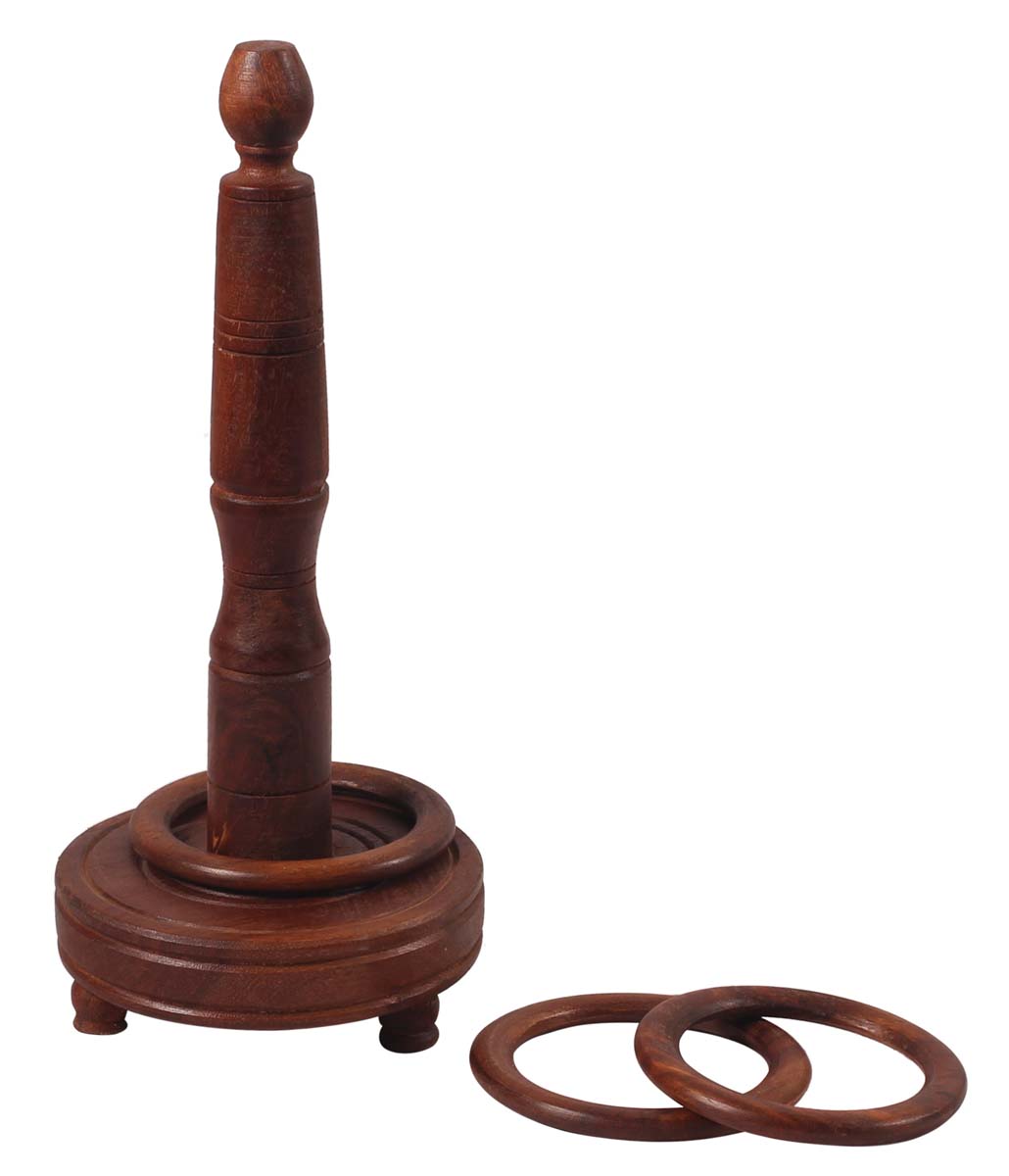 11” Jewelry-Stand / Accessory Holder in Fine Quality Wood - Brown - Gifts for Her - Buy in Bulk Wholesale