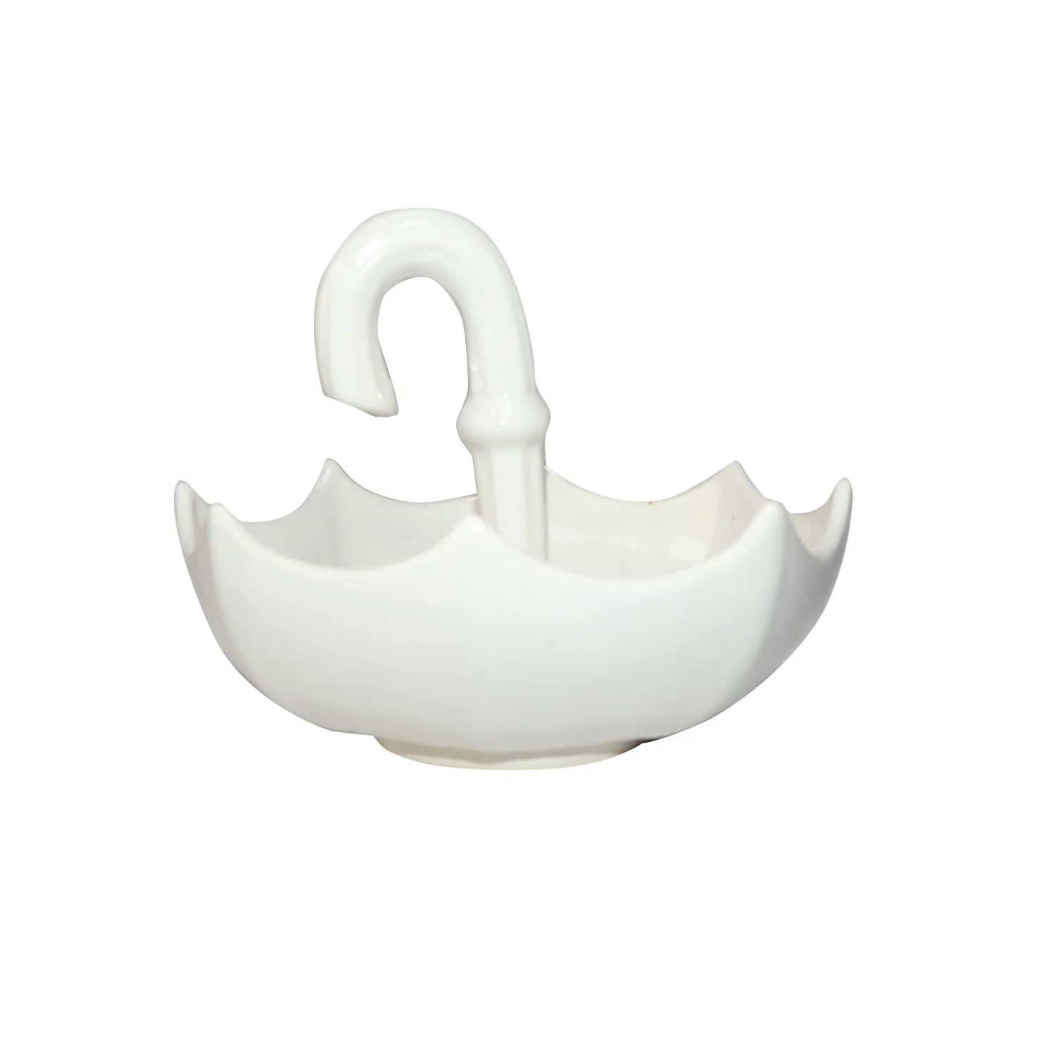 ArtistryBazaar 6"L x 6"W x 5"H inch handmade upside-down umbrella shape snacks holder, lightweight, durable, and a playful serving platter perfect for snacks, nuts, candies, and more!