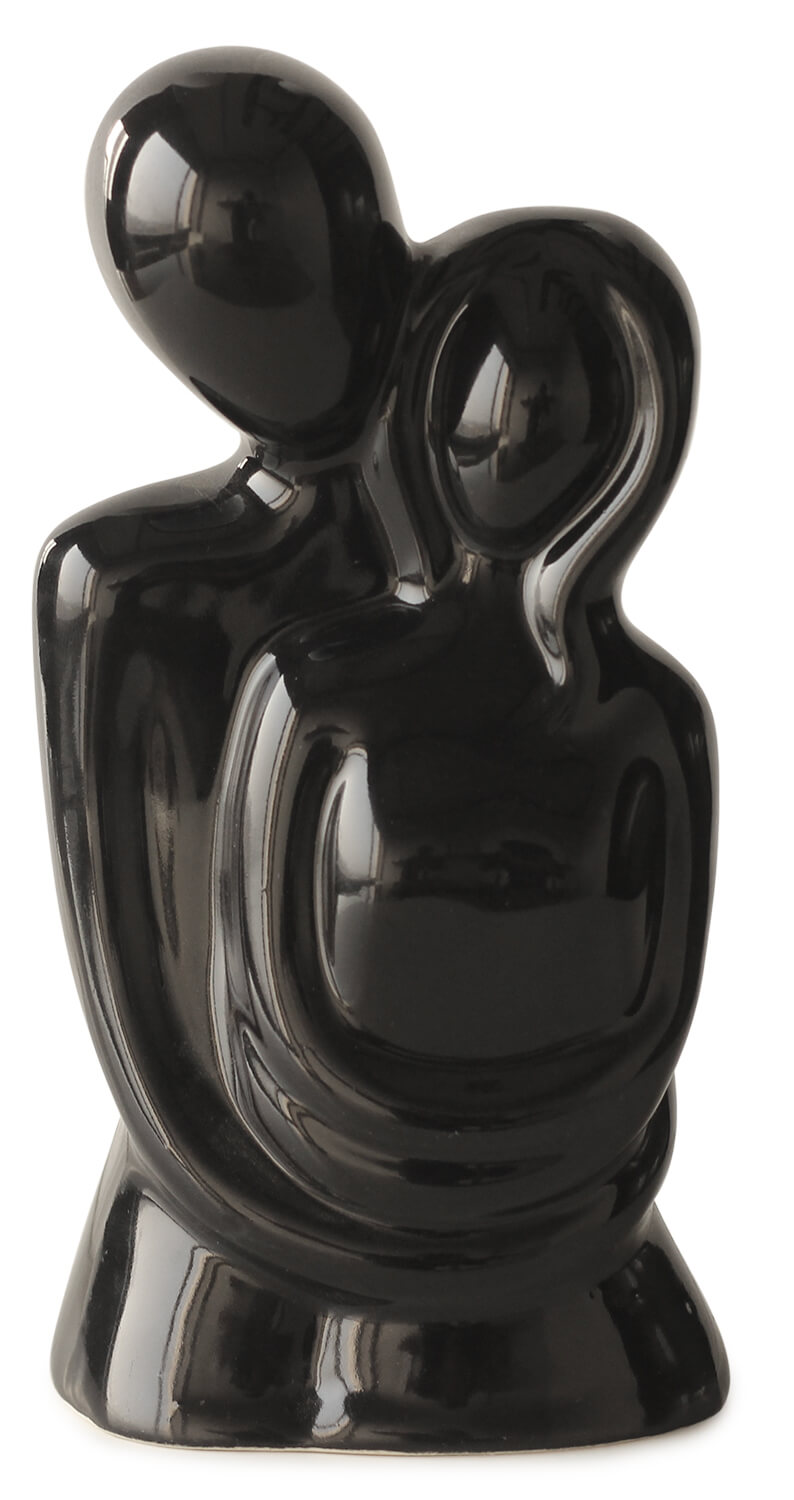 AristryBazaar Home Décor Black Colour Hugging Couple Statue showpiece and Sculptures Valentine's Day, Shelves Romantic Pair Figurines Decorations Statue