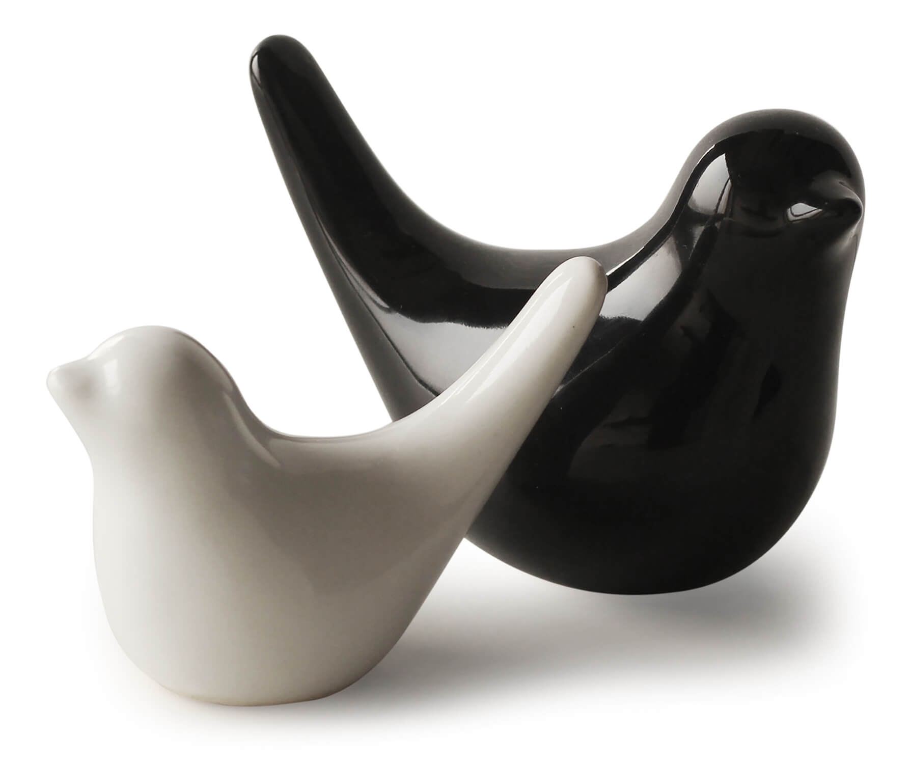 ArtistryBazaarCreative White and Black Ceramic Birds Figurines Home Decorations Accessories Party (Pack of 2)