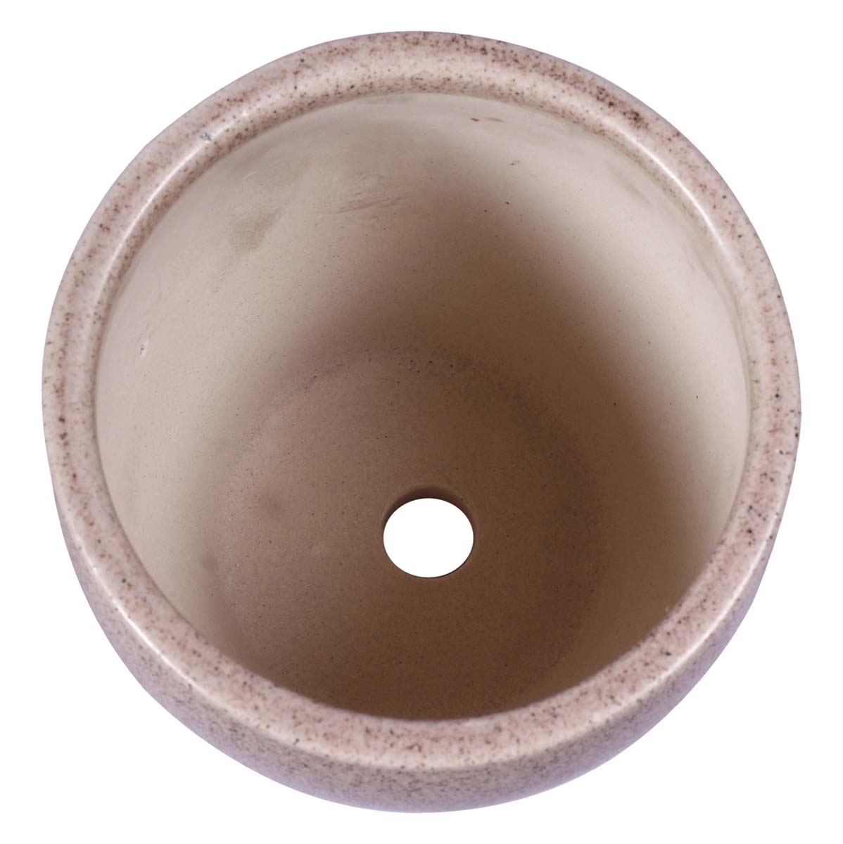 Wholesale Earthen Pot Shaped Ceramic Planter – Hand Painted Sandy Brown & Black Mottled / Marble finish With Botanical Trees & Shrubs Details – Drainage Hole – Buy Bulk Garden / Patio / Outdoor / Indoor Décor Accessories