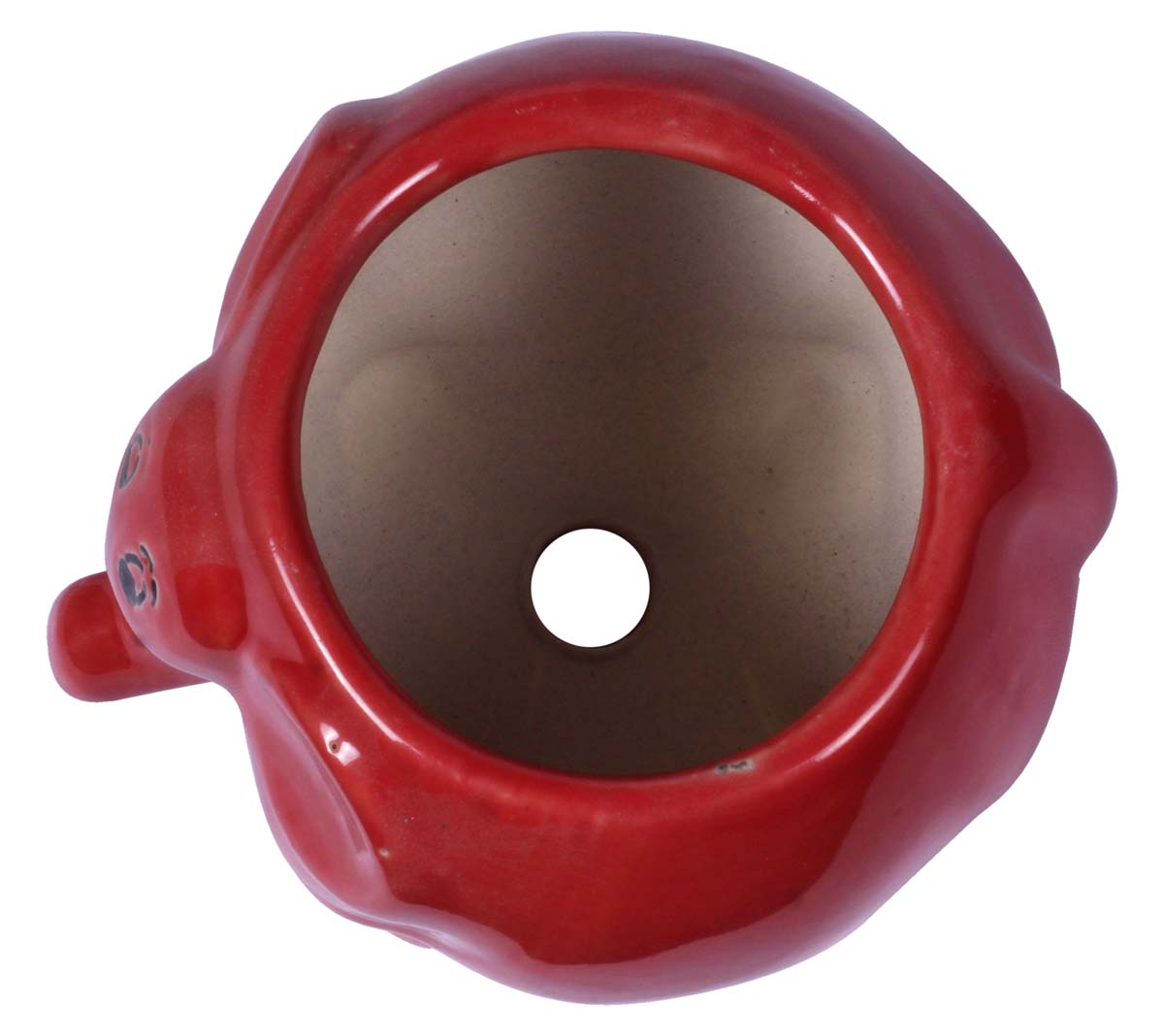 Wholesale Ceramic Mini Elephant Planter - Hand Painted Red With Black Highlights - Drainage Hole – Buy Bulk Garden / Patio / Outdoor / Indoor Décor Accessories