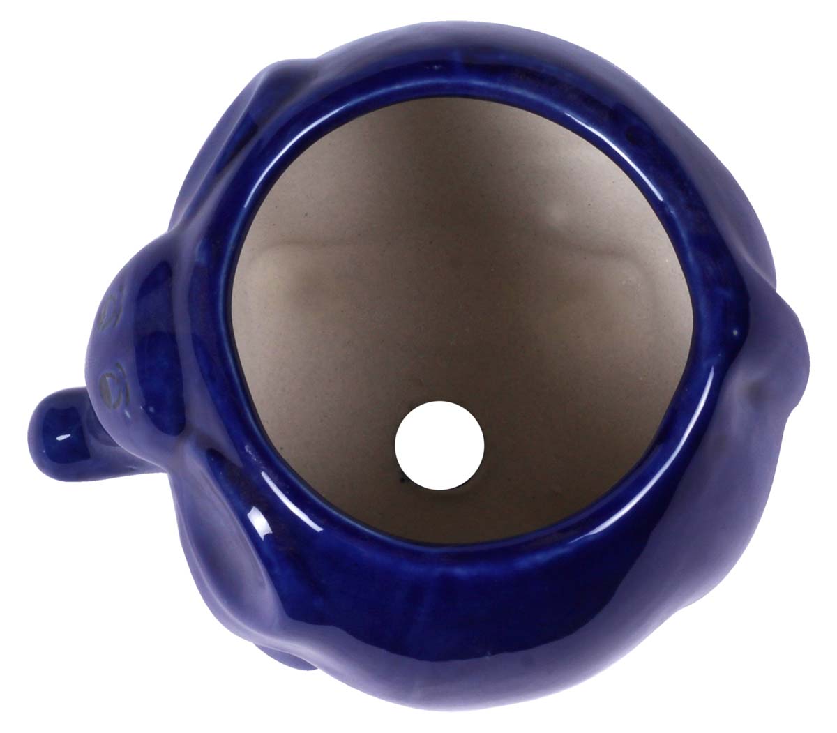 Wholesale Ceramic Mini Elephant Planter - Hand Painted Ink Blue With Black Highlights - Drainage Hole – Buy Bulk Garden / Patio / Outdoor / Indoor Décor Accessories