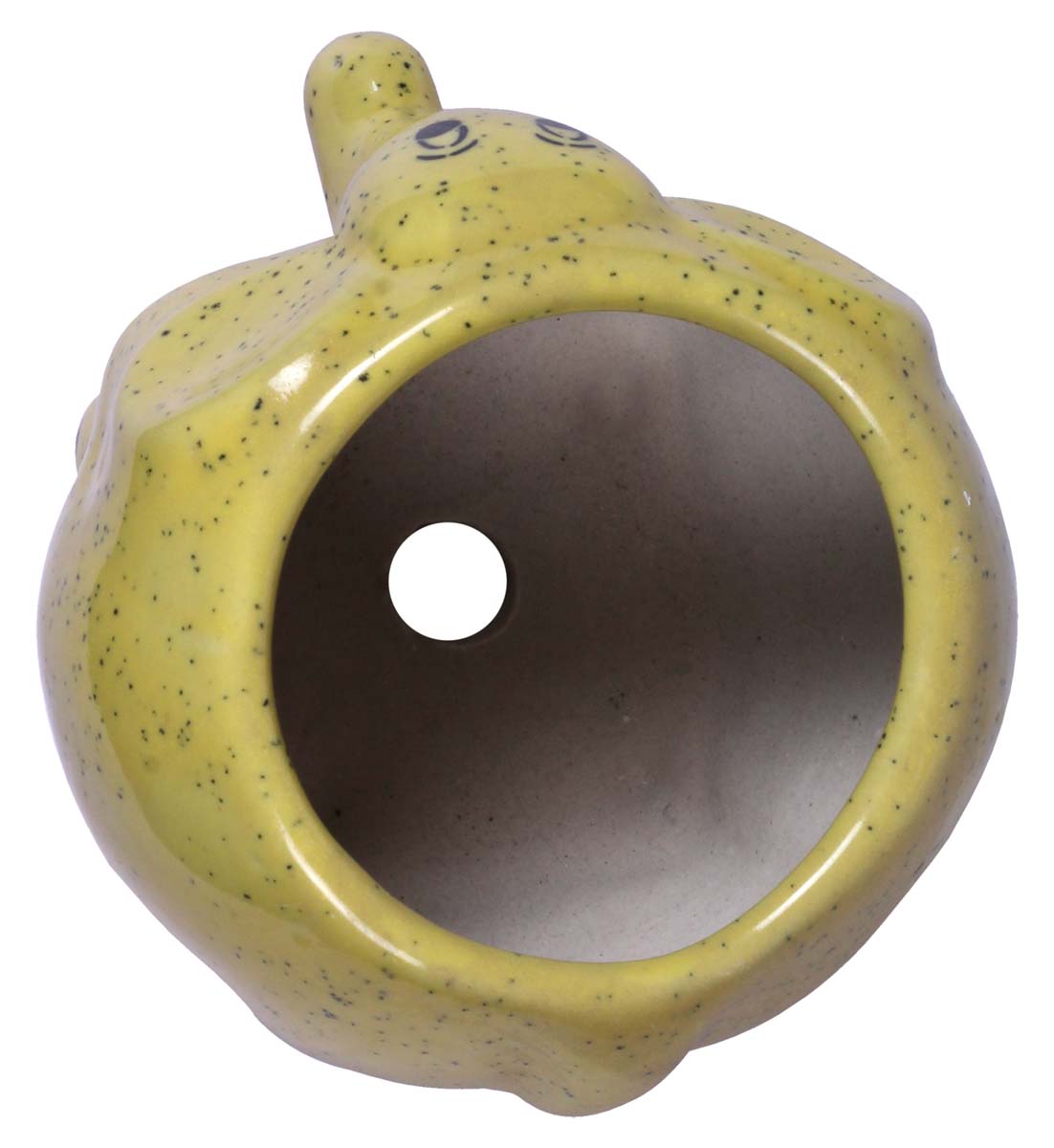 Wholesale Ceramic Mini Elephant Planter - Hand Painted Yellow With Black Highlights & Mottled / Marble Finish - Drainage Hole – Buy Bulk Garden / Patio / Outdoor / Indoor Décor Accessories