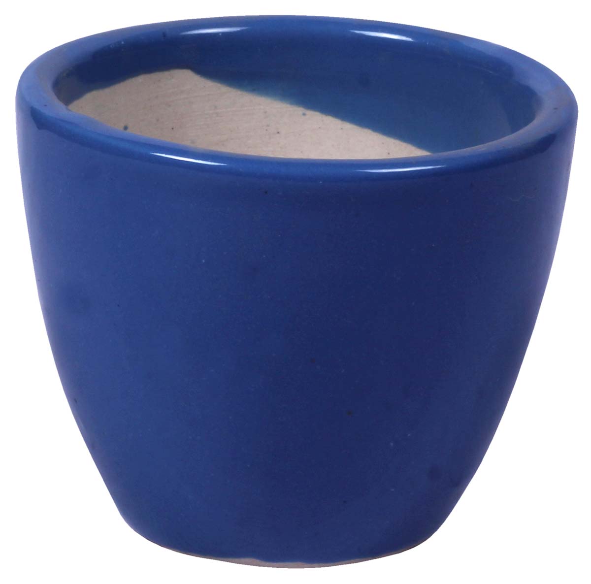 Wholesale Round Ceramic Mini Planter - Hand Painted Persian Blue - Drainage Hole – Buy Bulk Garden / Patio / Outdoor / Indoor Décor Accessories