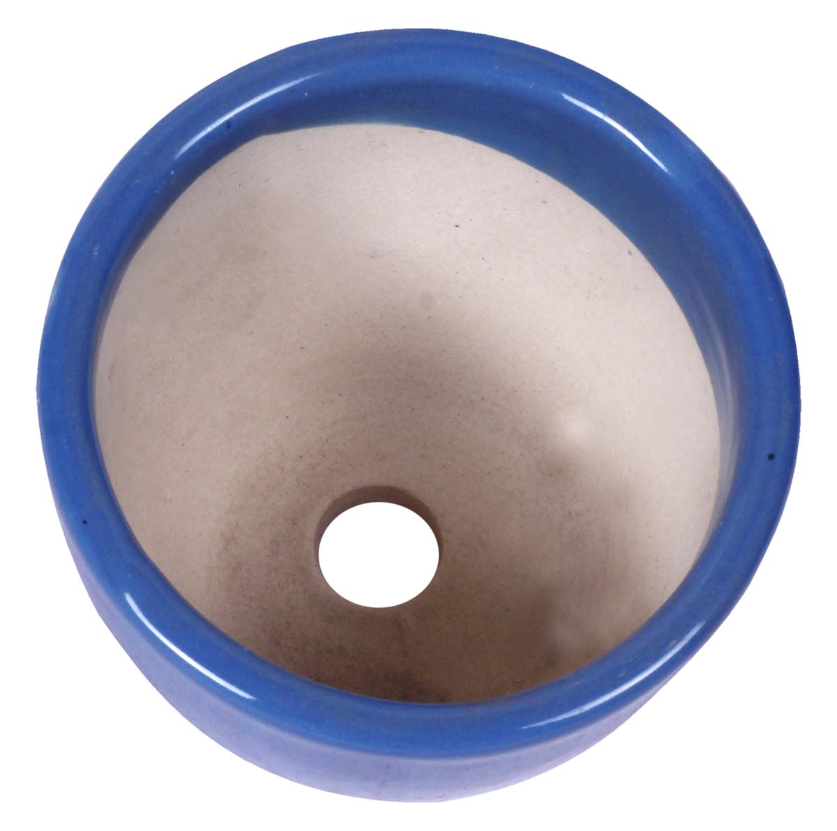 Wholesale Round Ceramic Mini Planter - Hand Painted Persian Blue - Drainage Hole – Buy Bulk Garden / Patio / Outdoor / Indoor Décor Accessories