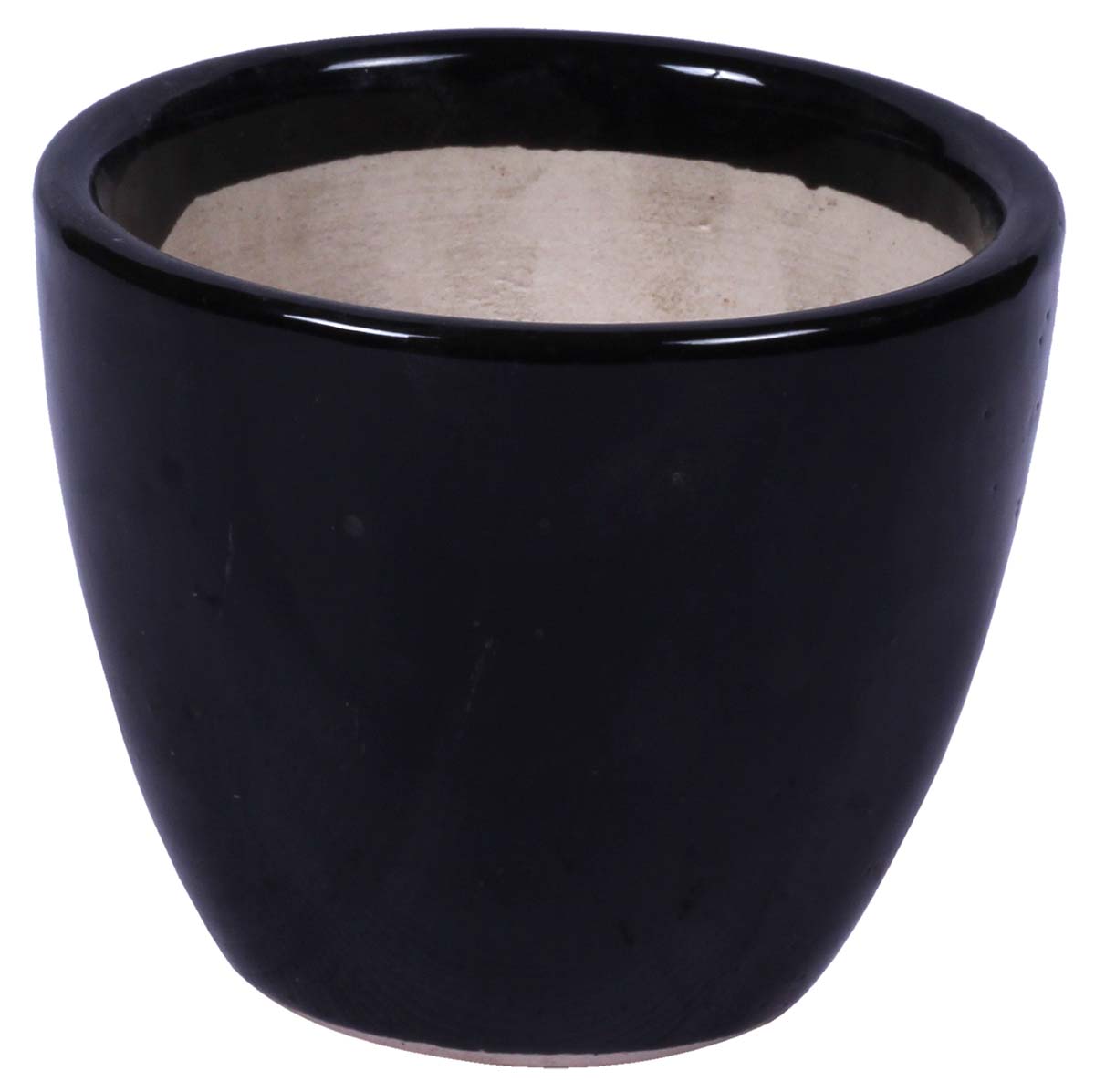 Wholesale Round Ceramic Mini Planter - Hand Painted Black - Drainage Hole – Buy Bulk Garden / Patio / Outdoor / Indoor Décor Accessories
