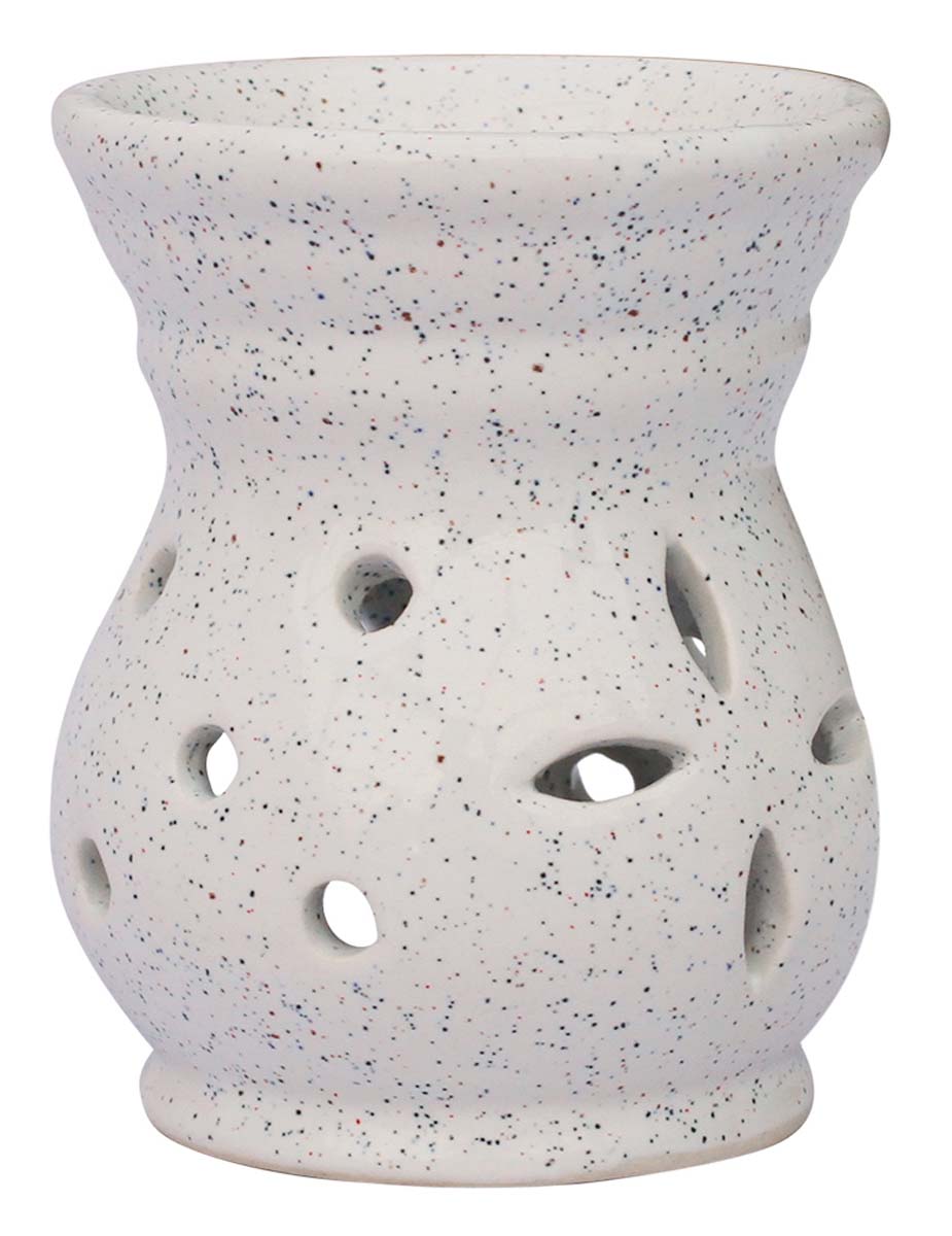Bulk Source 4.7” Essential Oil Diffuser in Wholesale - Handmade Ceramic Aromatherapy Wax Melt/Tart Warmer with In-Build Receptacle Bowl - Essential Fragrance Accessories