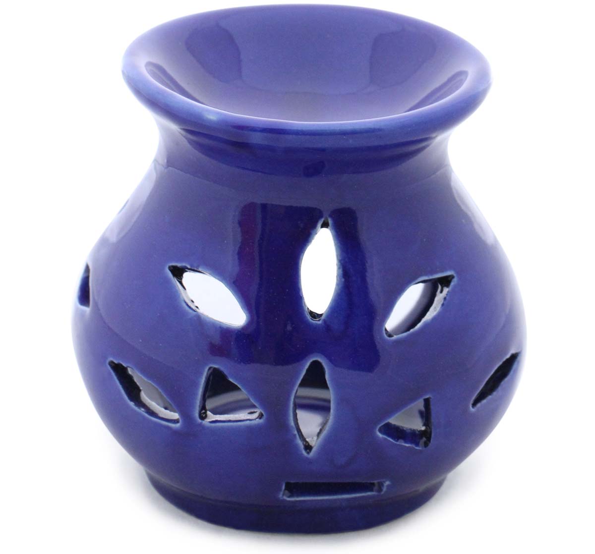 Wholesale Essential Oil Diffuser - Bulk Buy Royal Blue Ceramic Aromatherapy Wax Melt/Tart Warmer - Essential Fragrance Accessories