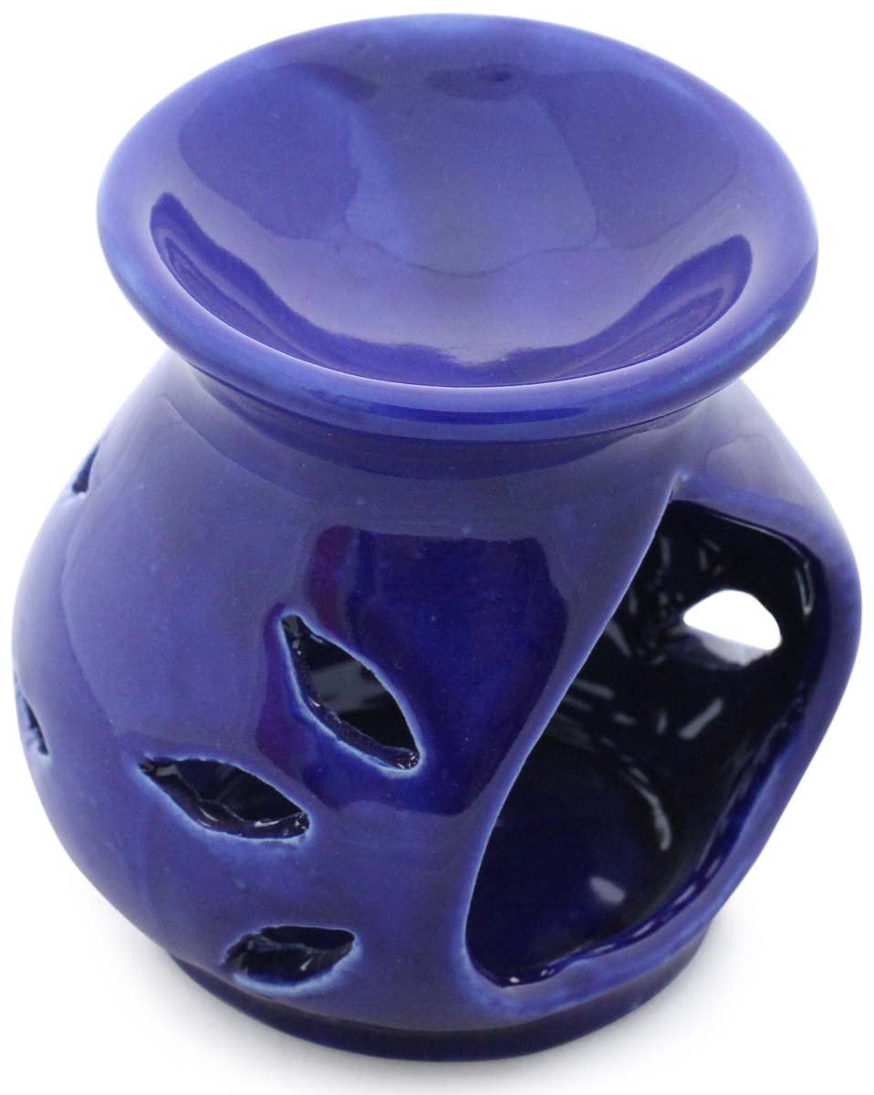 Wholesale Essential Oil Diffuser - Bulk Buy Royal Blue Ceramic Aromatherapy Wax Melt/Tart Warmer - Essential Fragrance Accessories
