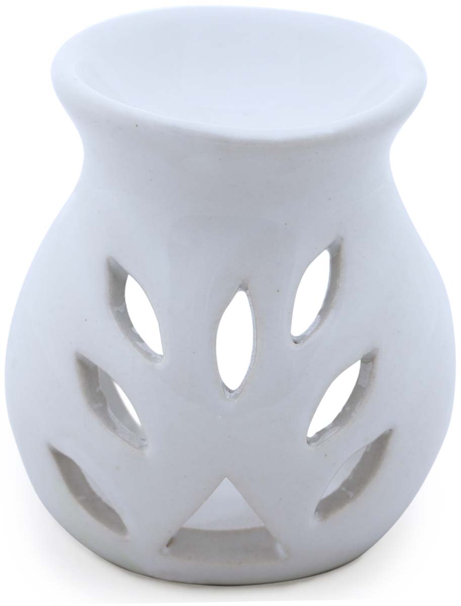 Wholesale Ceramic 3.5 Inches Essential Tealight Oil Diffuser - Bulk Buy White Aromatherapy Fragrance Vaporizer/Wax Melt/Tart Warmer - Fragrance & Home Decor Accessories