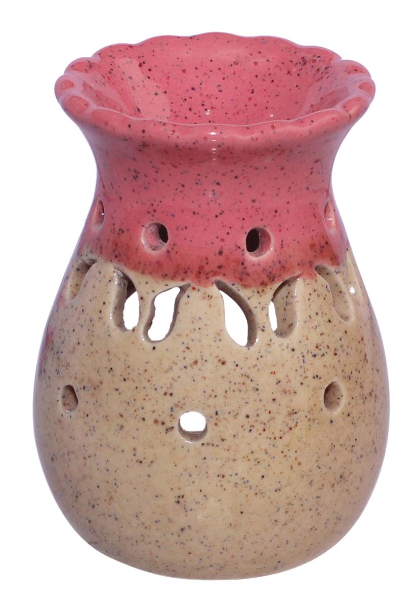 Handmade Ceramic Oil Diffuser - Aromatherapy Oil Warmer / Burner with In-Build Receptacle Bowl - Home Decor Accessories & Supplies - Buy in Bulk Wholesale
