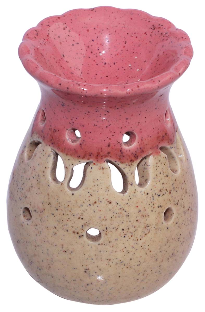 Handmade Ceramic Oil Diffuser - Aromatherapy Oil Warmer / Burner with In-Build Receptacle Bowl - Home Decor Accessories & Supplies - Buy in Bulk Wholesale