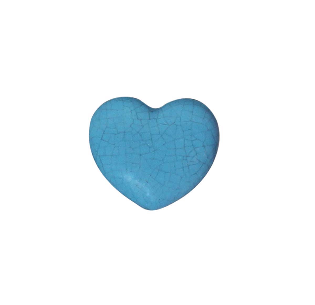 Bulk Wholesale  Set of 6 Azure Loving Heart Cupboard Knobs – Black Crackle-Glazed – Cabinets & Cupboard Hardware / Dresser Accessories