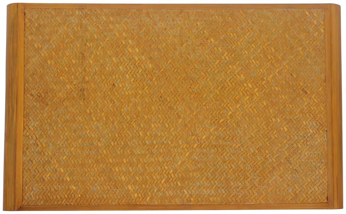 Buy in Bulk Wholesale Decorative Tray - 18.5" Beige Handmade in Bamboo - Eco-Friendly - Rectangle Shaped - Home/Office Decor
