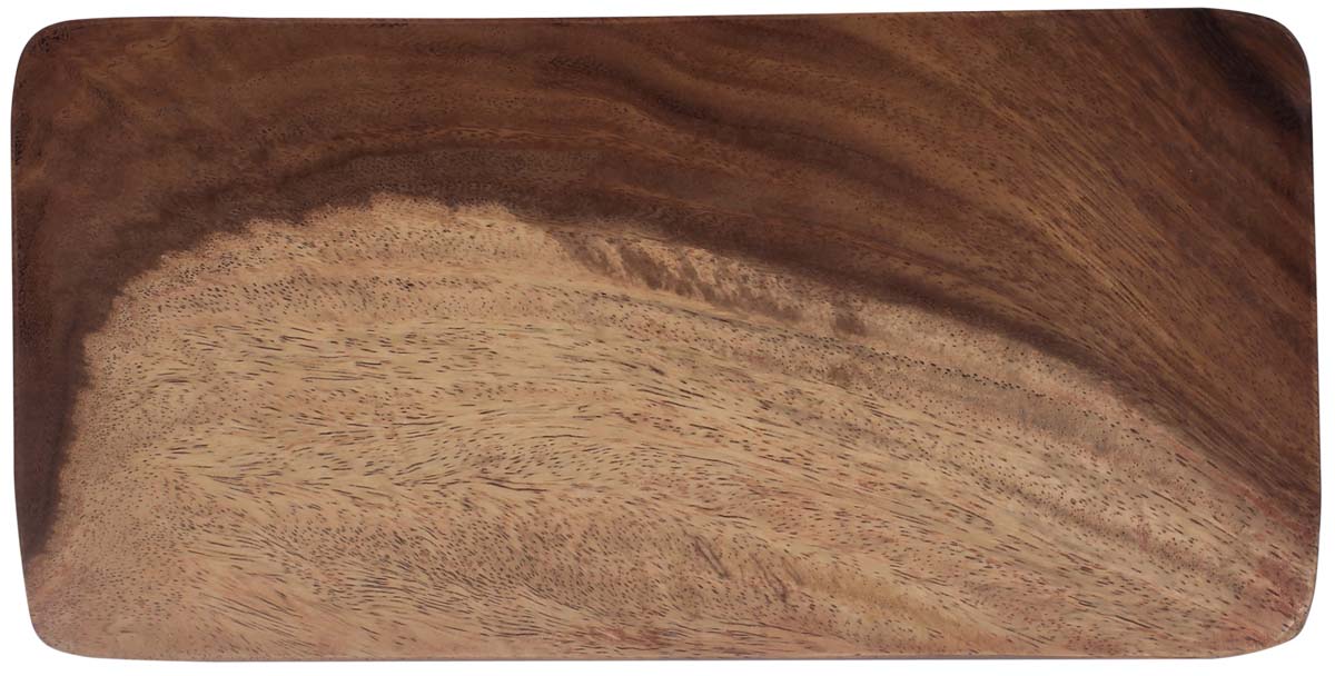 Buy in Bulk Wholesale Serving Platter/Plate in Bamboo Wood - 12" Handmade Light & Dark Brown - Kitchen Accessories - Serveware - Home Decor