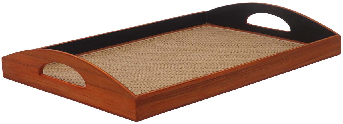 Buy in Bulk Wholesale Beige & Brown Catchall Tray - Handmade in Bamboo - Eco-Friendly - Holders & Organizers - Decorative Trays - Home Decor