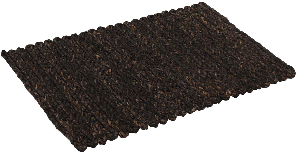 Wholesale Set of 4 Placemats - Shades of Black, Brown & Gray - Hand-Woven in Ropes of Sabai Grass - Eco-Friendly Tablemats - Dining Table Accessories