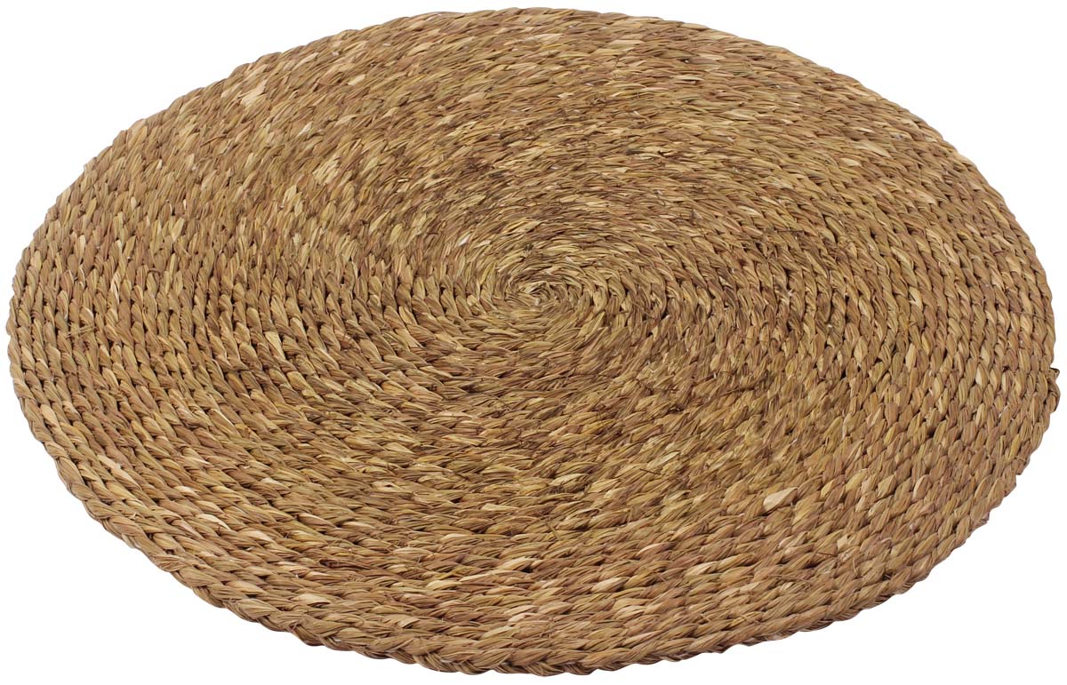 Round Placemat – Natural Light Brown Color – Handmade in Sabai Grass – Eco-Friendly – Dining Table Accessories – Home & Kitchen Buy in Bulk Wholesale