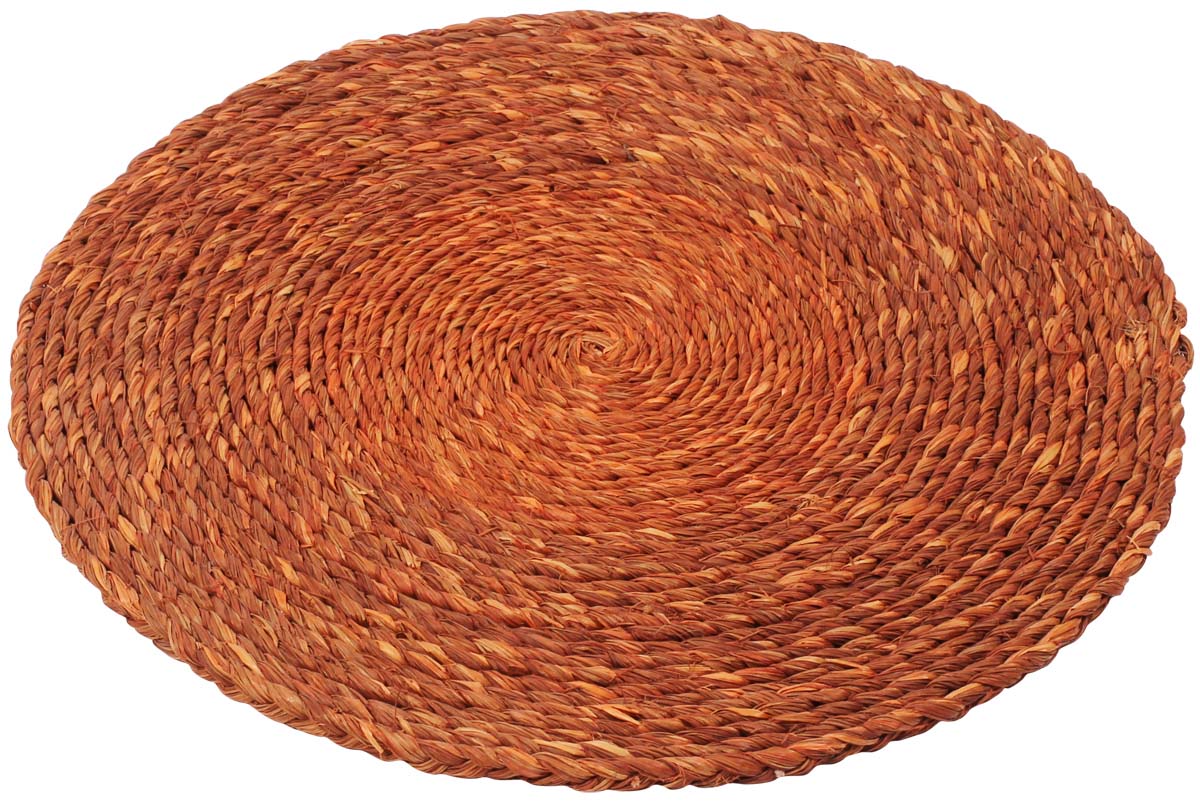 Round Placemat – Salmon Color – Handmade in Sabai Grass – Eco-Friendly – Dining Table Accessories – Home & Kitchen Buy in Bulk Wholesale
