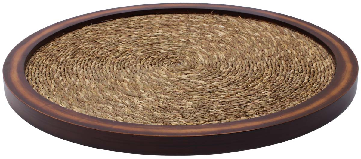 Beige & Brown Trivet – Circle Shaped – Handmade in Sabai Grass & MDF – Dining Table Accessories – Home & Kitchen   Buy in Bulk Wholesale