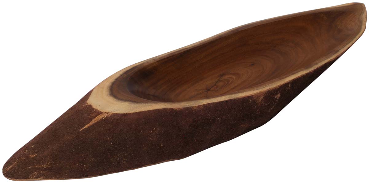 Buy in Bulk Wholesale Hand-Carved Wooden Serving Platter/Plate - Kitchen Accessories/Tools - Rustic-Look Home Decor