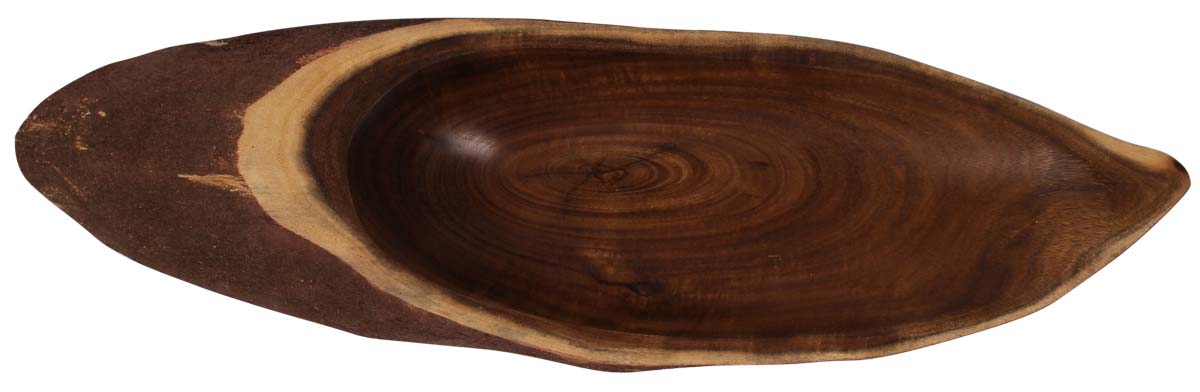 Buy in Bulk Wholesale Hand-Carved Wooden Serving Platter/Plate - Kitchen Accessories/Tools - Rustic-Look Home Decor