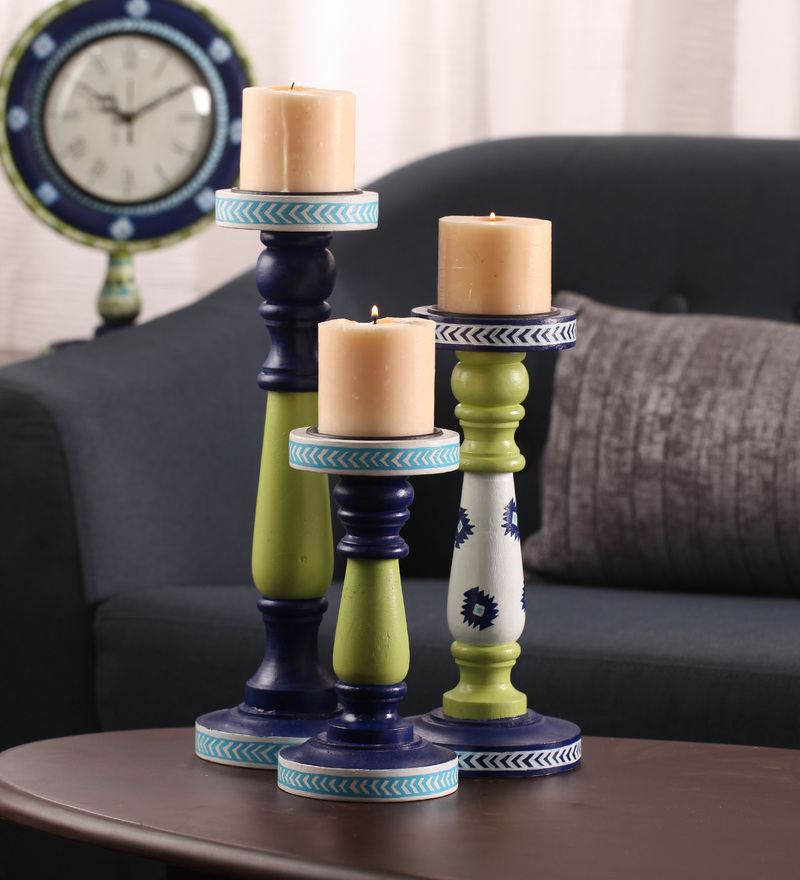 Hand-painted Spring Aztec Candle Holder - Buy in Bulk Wholesale