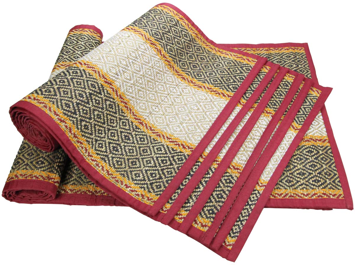 Wholesale Set of 6 Placemats & 1 Table Runner - Dining Table Decor & Accessories