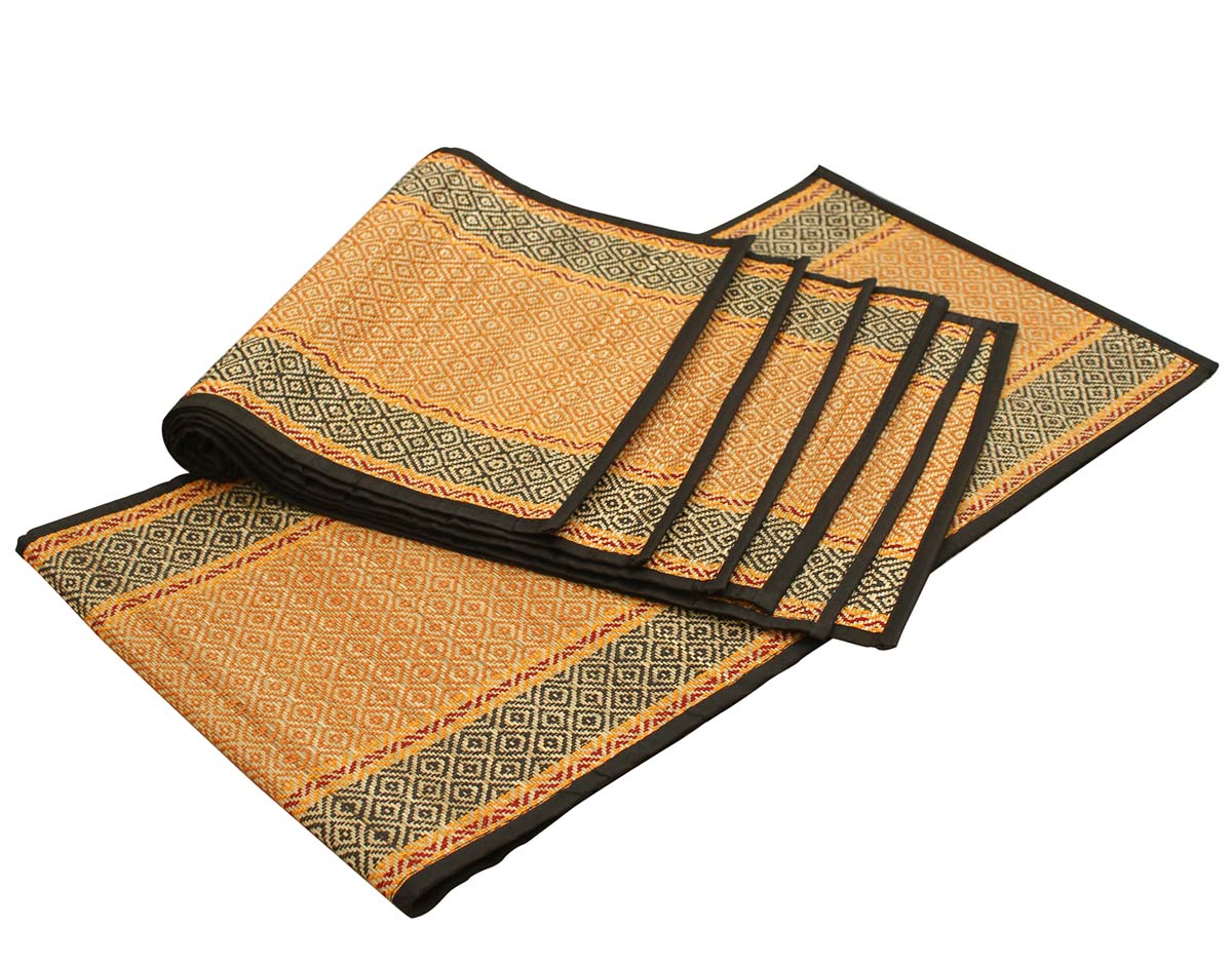 Buy in Bulk Wholesale - Set of 6 Placemats & 1 Table Runner - Dining Table Decor & Accessories