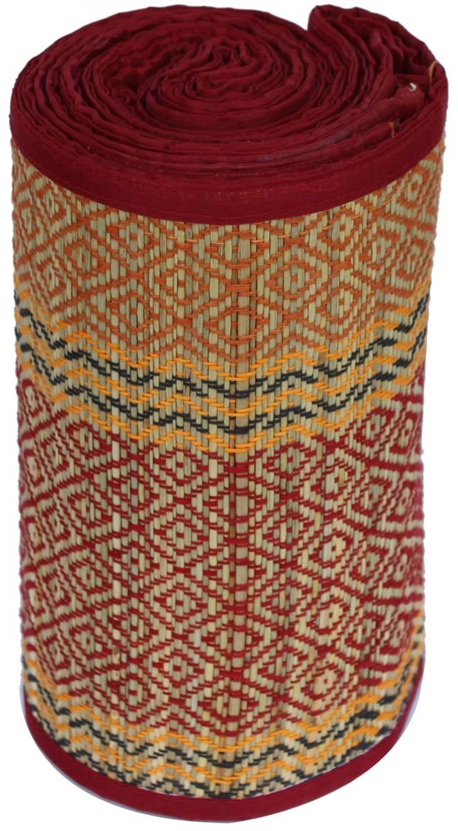 3 x 6 Feet Eco-Friendly Yoga Mat in Bulk - Wholesale Feet Multipurpose Straw Floor Mat - Folding Extra Long and Wide Yoga Mat/Beach Mat from India