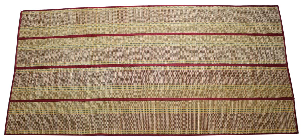 3 x 6 Feet Eco-Friendly Yoga Mat in Bulk - Wholesale Feet Multipurpose Straw Floor Mat - Folding Extra Long and Wide Yoga Mat/Beach Mat from India