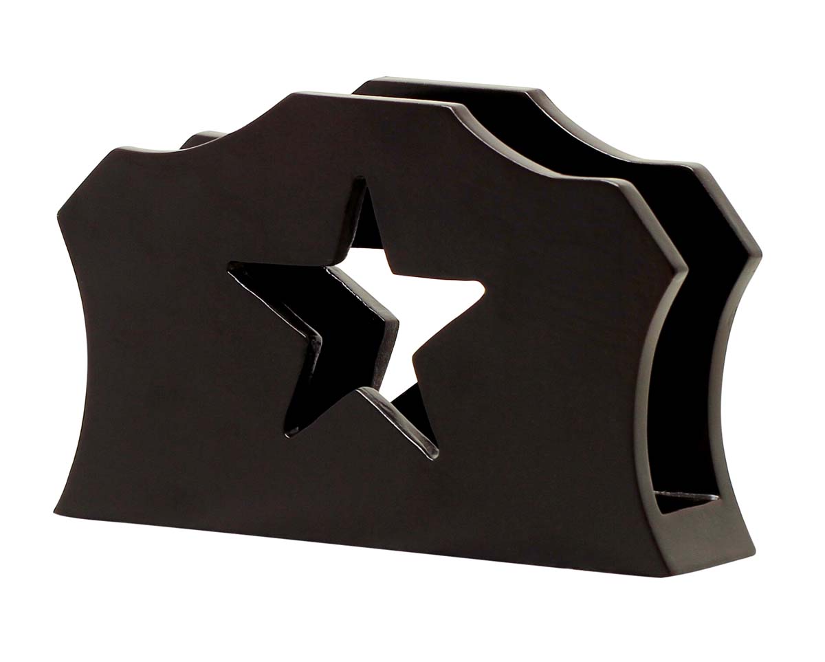 Buy in Bulk Wholesale Abstract MDF Napkin Holder/ Tissue Paper Organizer with Star Design Handmade 5.6”