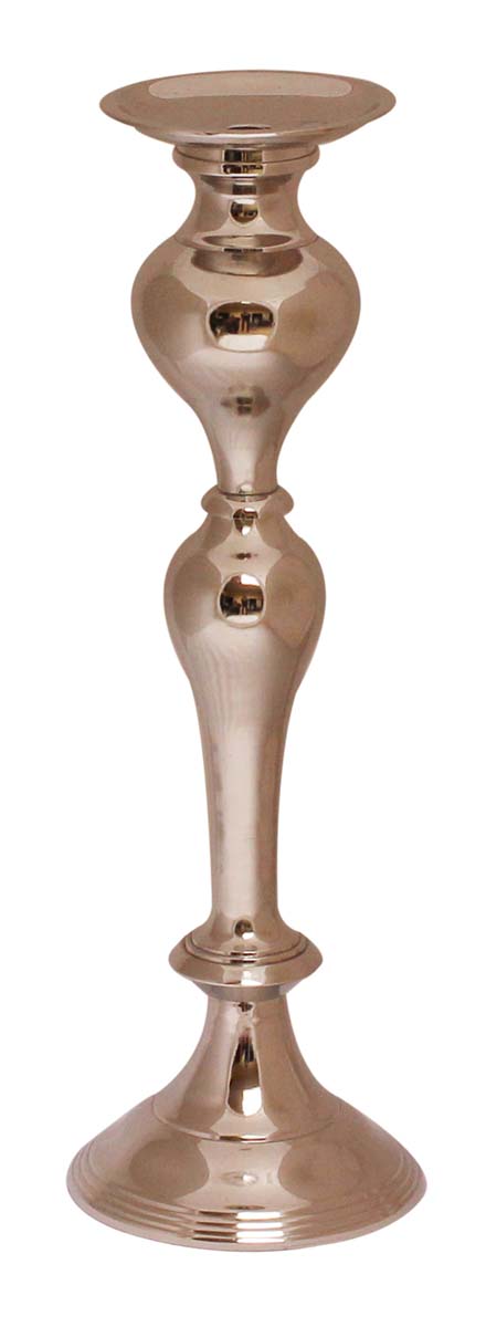 Bulk Wholesale 17.5” Handmade Tall Candle Holder in Metal with Golden Color Finish – Decorative Floor Candle Stands / Interior Decorating Items – Home Décor