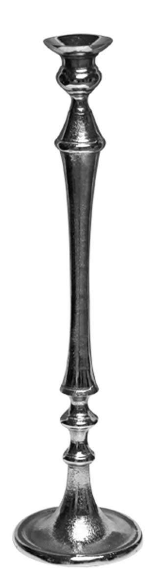 Bulk Wholesale 17.2” Handmade Tall Candle Holder in Metal with Silver Color Finish – Decorative Floor Candle Stands / Interior Decorating Items – Home Décor 
