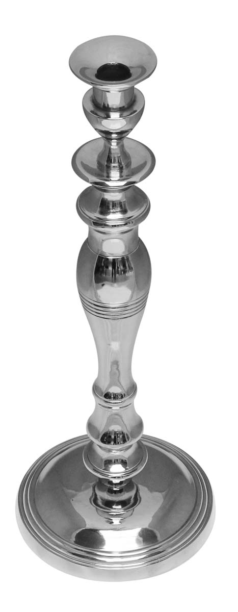 Bulk Wholesale 19” Handmade Taper Candle Stand / Holder in Metal with Silver Color Finish – Interior Decorating Items – Home Décor