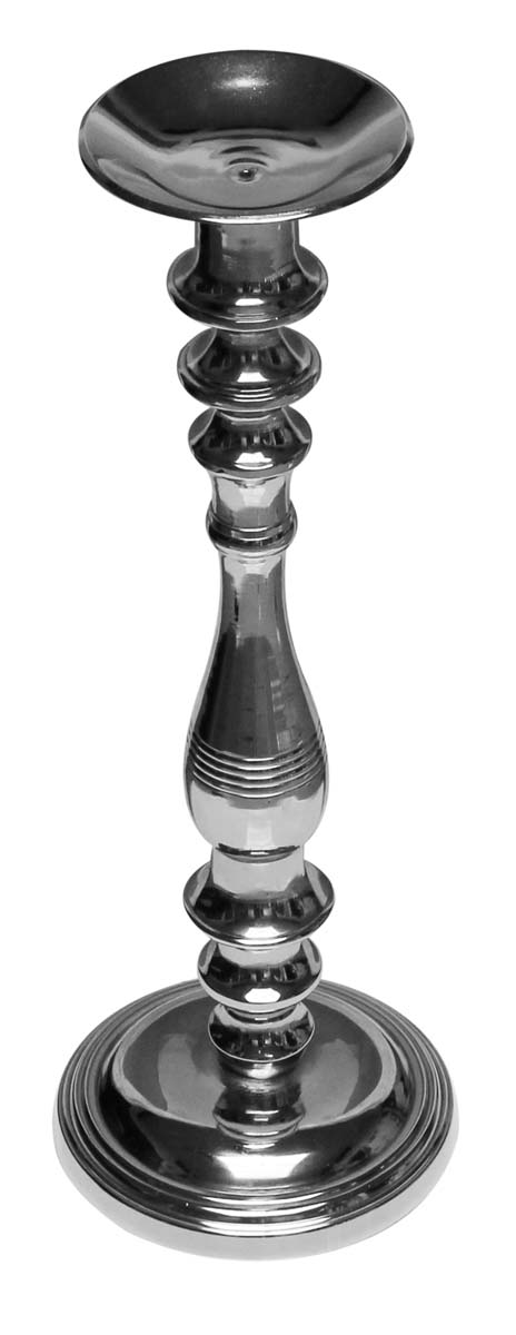 Bulk Wholesale 20” Handmade Silver Color Tall Candle Stand in Metal – Stylish Holders for Pillar Candles – Home Décor