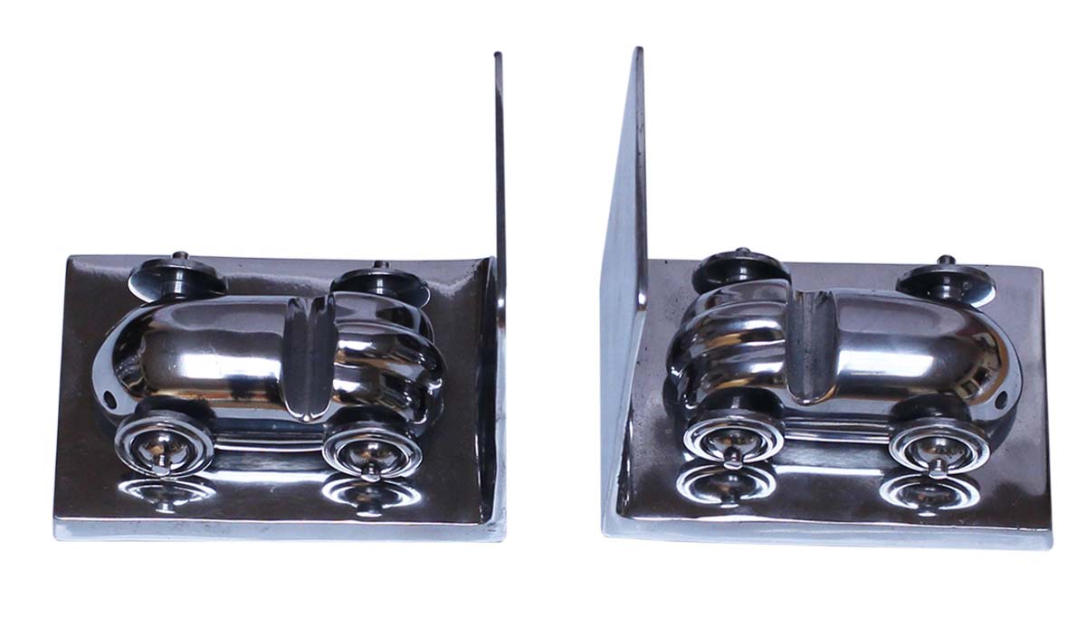 Bulk Wholesale Handmade Pair of Bookends in Metal with Car Design – Decorative Accessories for Book Shelves