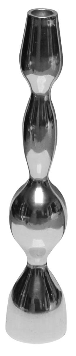 Bulk Wholesale 14" Handmade Taper Candle Stand / Holder in Metal with Silver Color Finish – Interior Decorating Items – Home / Office Décor