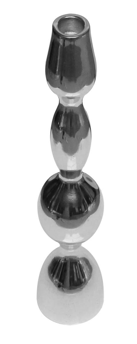 Bulk Wholesale 14" Handmade Taper Candle Stand / Holder in Metal with Silver Color Finish – Interior Decorating Items – Home / Office Décor