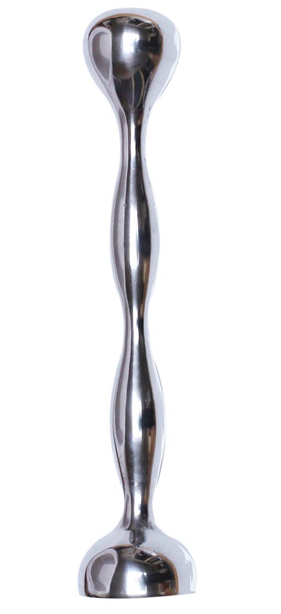 Wholesale 12" Handmade Taper Candle Stand / Holder in Metal with Silver Color Finish – Interior Decorating Items – Home / Office Décor