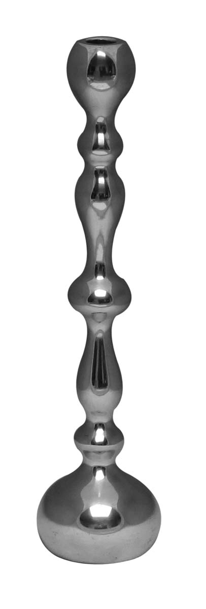 Bulk Wholesale 15.5" Handmade Taper Candle Stand / Holder in Metal with Silver Color Finish – Interior Decorating Items – Home / Office Décor