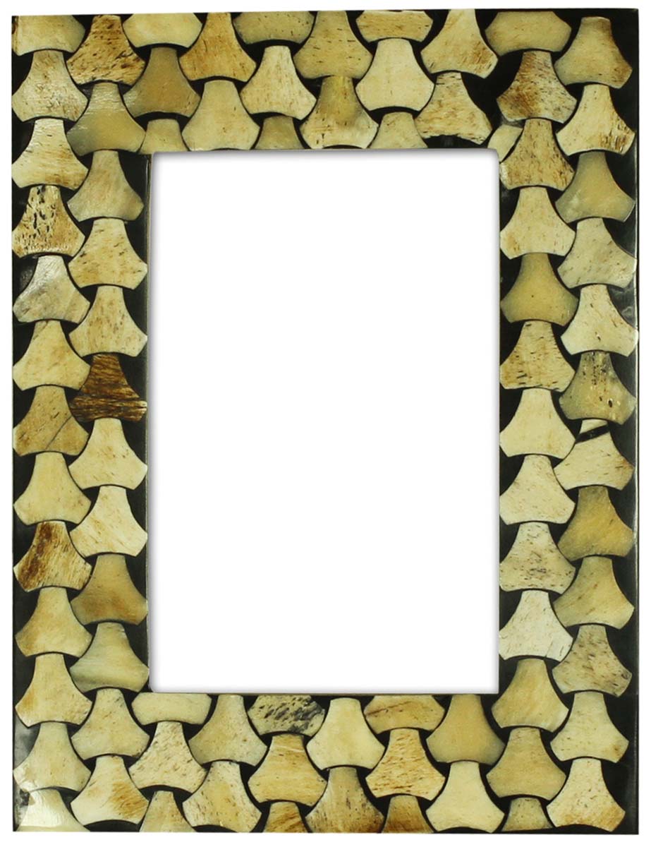 Bulk Buy 4x6 Inches Multi-Colored Picture Frame - Wholesale Handmade Vintage Style Photo Frame in MDF (Compressed-Wood), Resin & Bone Inlay - Home Decor Creative Picture Holders/Photo Frames from India