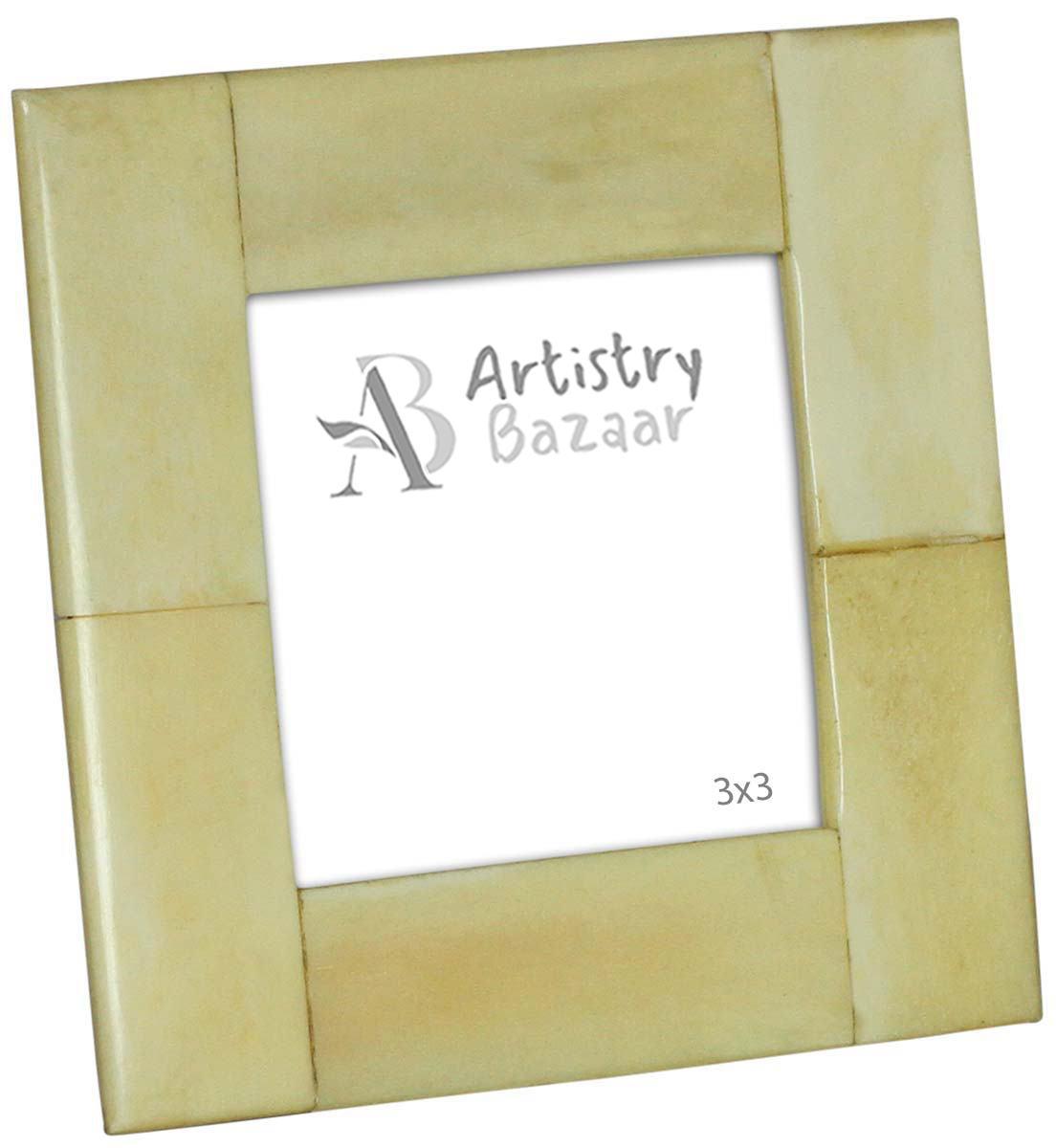 Wholesale 3x3” Square Picture Frame in Bulk - Source Handmade Photo Frame in MDF and Bone Inlay - Handcrafted Organic Home Decor Accessories from India