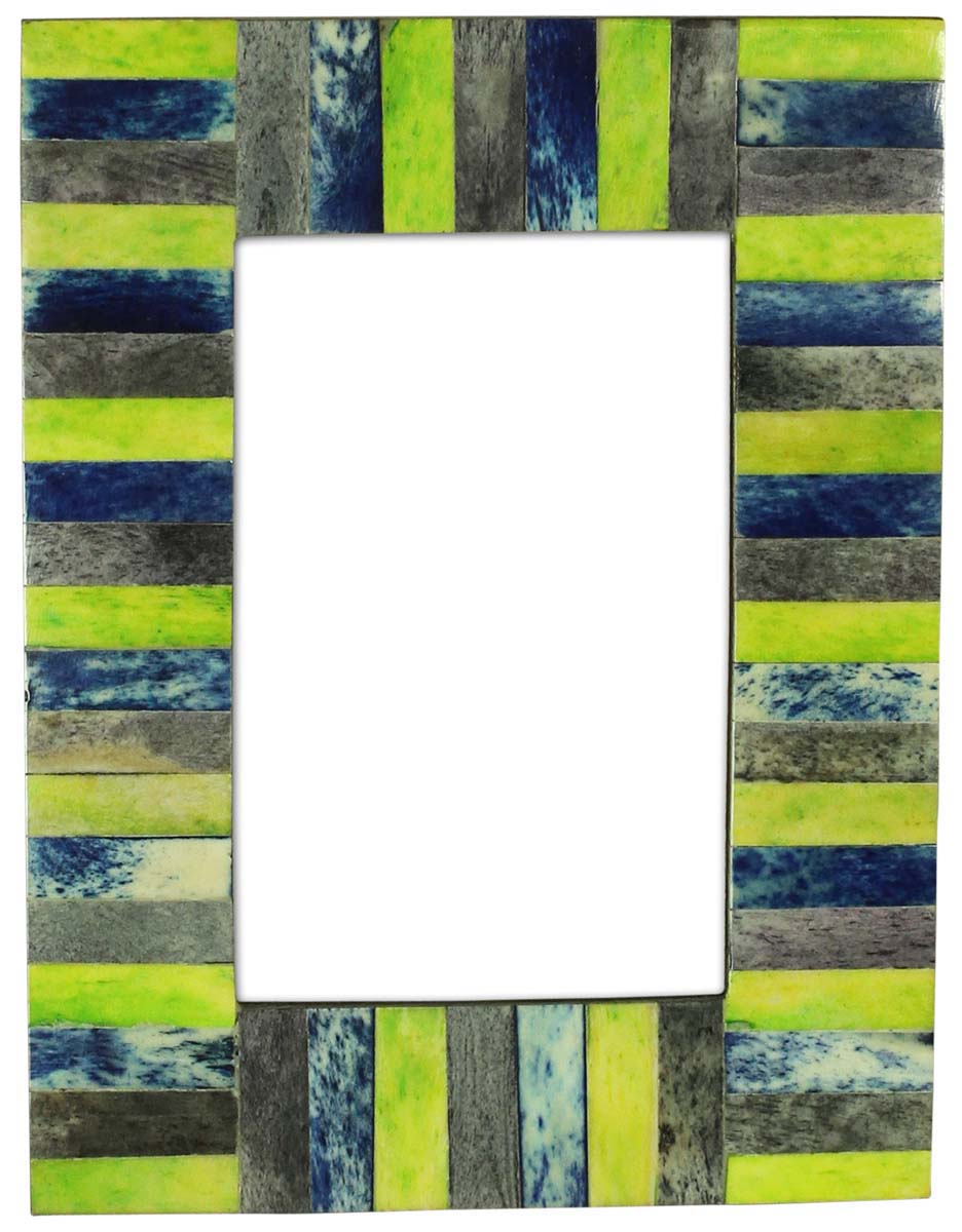 Wholesale Multicolored 4x6 Inches Picture Frame in Bulk - Source Handmade Photo Frame in MDF and Natural Bone - Home Decor Picture Frames from India