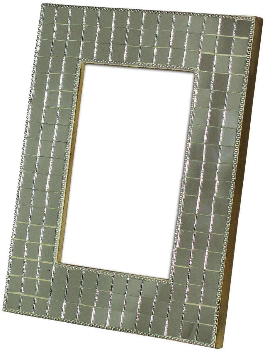 Wholesale 4x6 Inches Picture Frame with Mirror Work on the Borders - Bulk Source Handmade Photo Frame in MDF - Home Decor Picture Frames from India