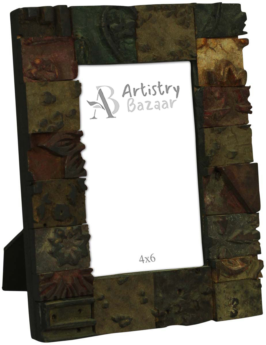 Wholesale Handmade 4x6 Inches Picture Frame in Bulk - Source Handcrafted Antique-Look Photo Frame in MDF & MDF - Home Decor Picture Frames from India