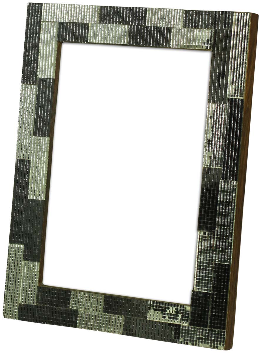 Wholesale 5x7 Inches Picture Frame with Mirror Work on the Borders - Bulk Source Handmade Photo Frame in MDF - Home Decor Picture Frames from India