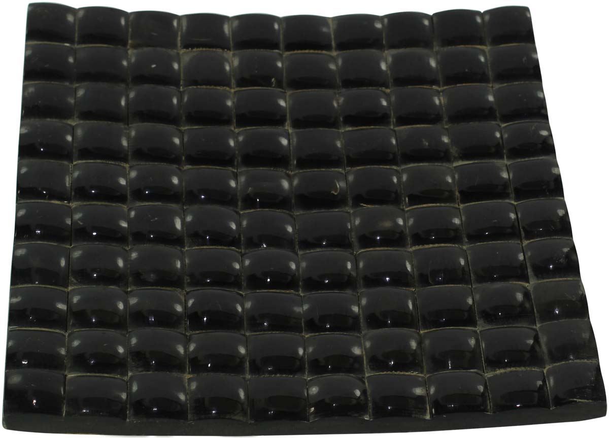 Buy in Bulk Wholesale Black Decorative Tray in Horn & MDF - Square Shaped - Unique Centerpieces